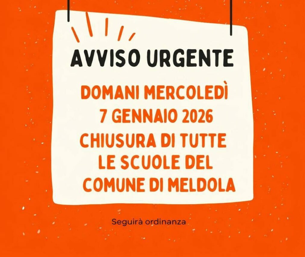 CHIUSURA SCUOLE IL 7 GENNAIO 2026