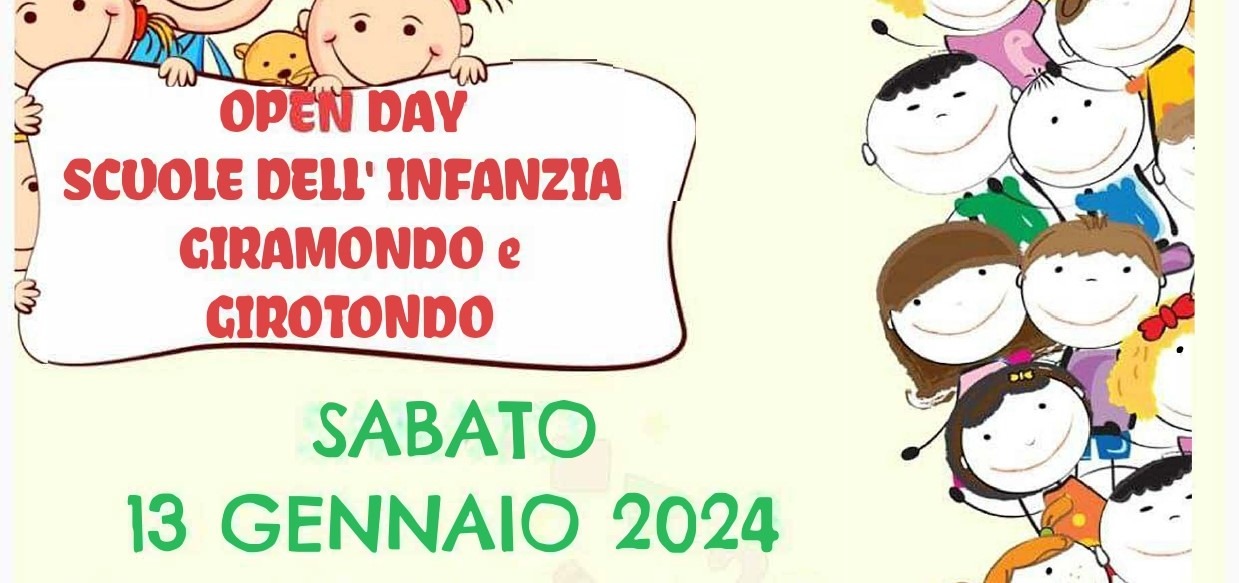 Open Day Infanzia 13 gennaio 2024