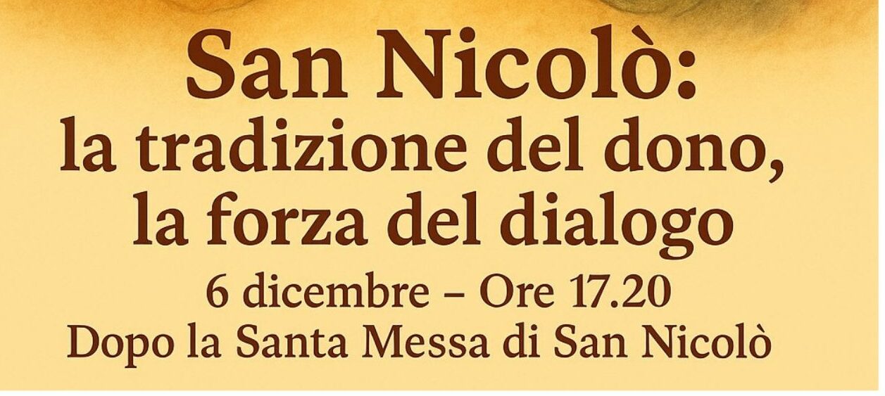 San Nicolò, simbolo di dono e di pace