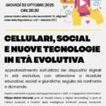 CELLULARI, SOCIAL E NUOVE TECNOLOGIE IN ETÀ EVOLUTIVA – GIOVEDI’ 2 OTTOBRE 2025